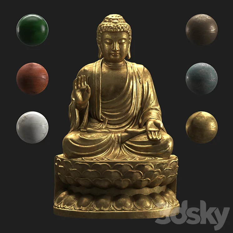 Buddha bodhisattva 3DS Max Model
