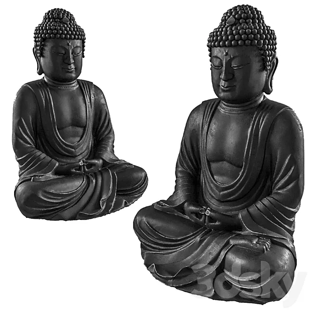 Buddha decoration statue 3DSMax File
