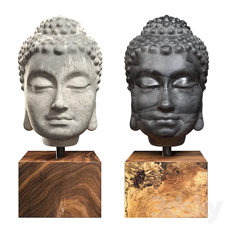 buddha head 3DS Max