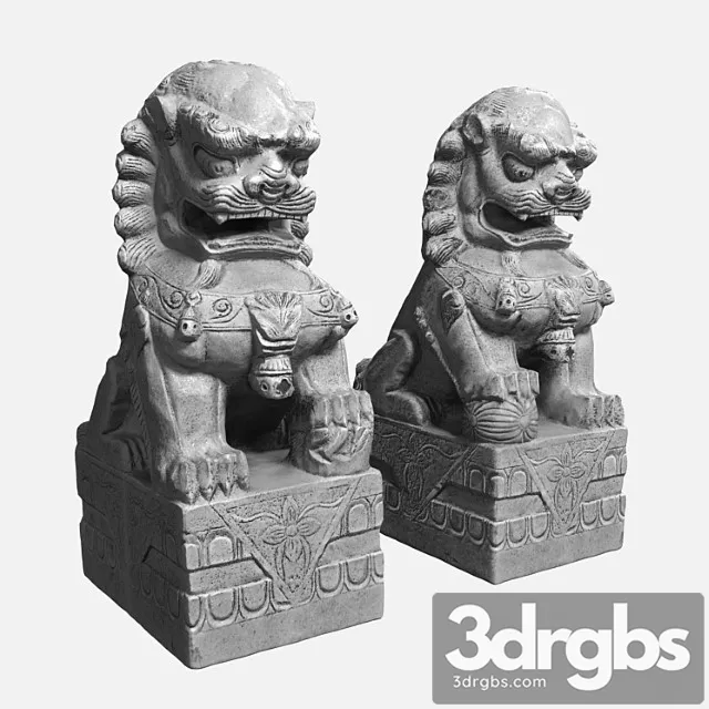 Buddhas lions 3dsmax Download