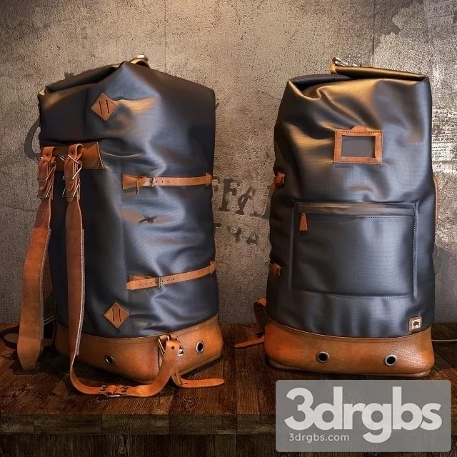 Buffalo Jackson Dakota Vintage Backpack Bag 3dsmax Download