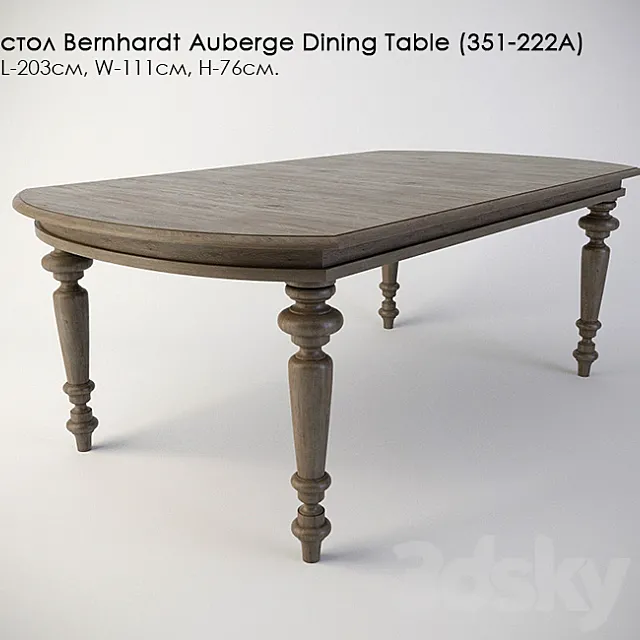 Buffet Bernhardt Auberge Dining Table (351-222A) 3ds Max