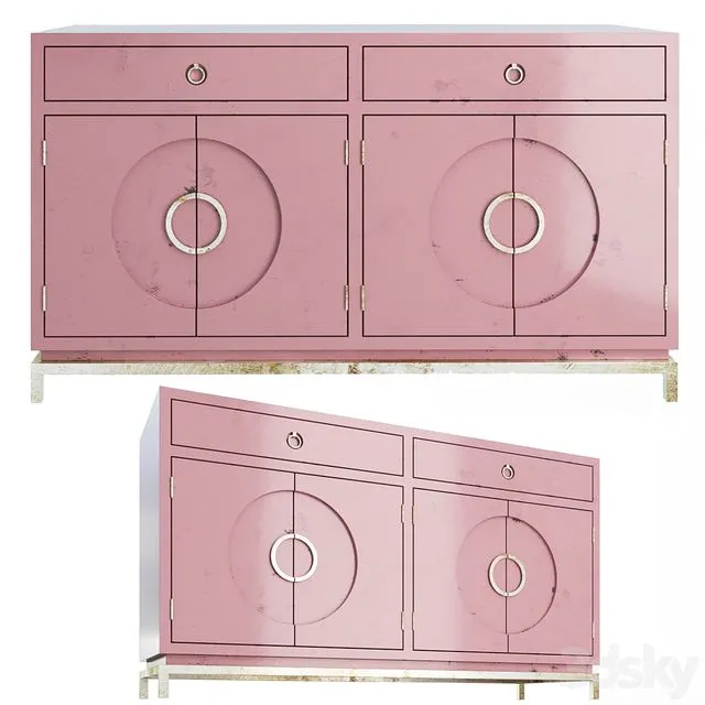Buffet Disk Pink 3dsMax Model