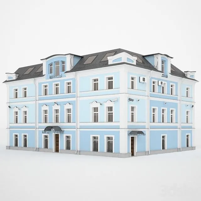 Building Street Big Glade 3dsMax Model