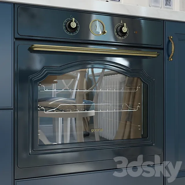 Built in electric oven Gorenje BO53CLI BO53CLB 3ds Max