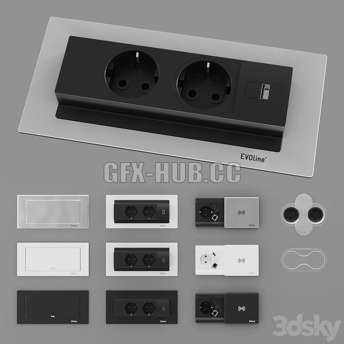 Built-in electrical systems 3dsMax Model