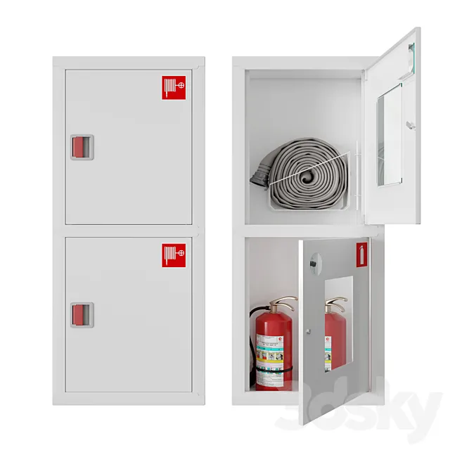 Built-in fire cabinets 3DSMax File