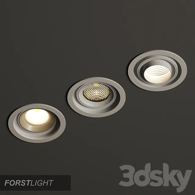 Built-in Forstlight Modular Round 3DS Max Model