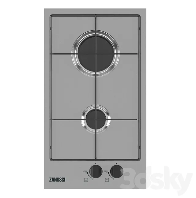 Built-in gas hob Zanussi ZGG 35214XA 3DS Max Model