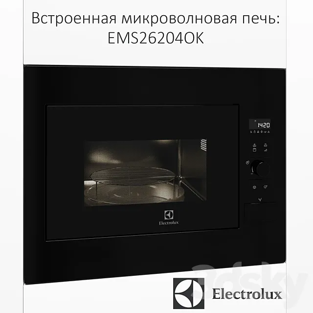 Built-in microwave Electrolux EMS26204OK 3ds Max