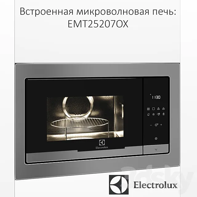 Built-in microwave Electrolux EMT25207OX 3DS Max Model