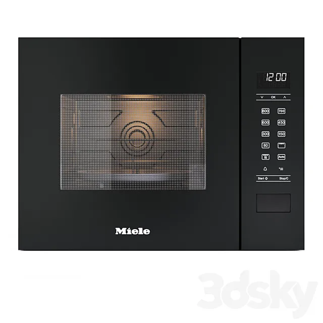 Built-in microwave oven – M 2224 SC – by Miele 3ds Max