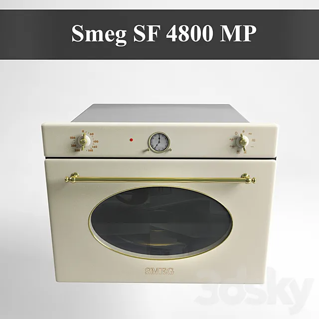 Built-in microwave oven microwave Smeg SF 4800 MP 3DSMax File