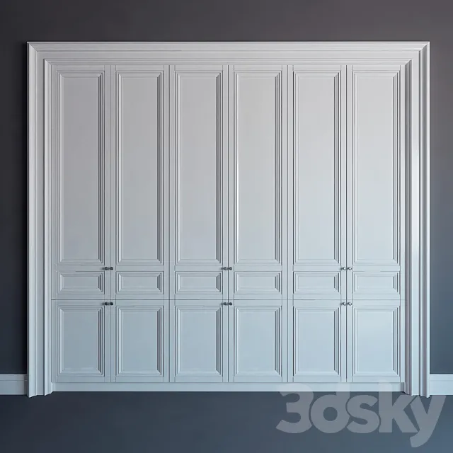 Built-in wardrobe 10 \ fitted wardrobe 10 3DSMax File