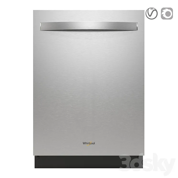Built-in Whirlpool WDT970SAHZ Dishwasher 3DS Max