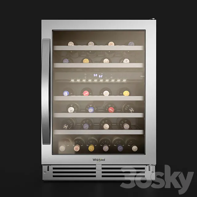 Built-in wine cabinet Whirlpool WUW55X24HS 3DS Max Model