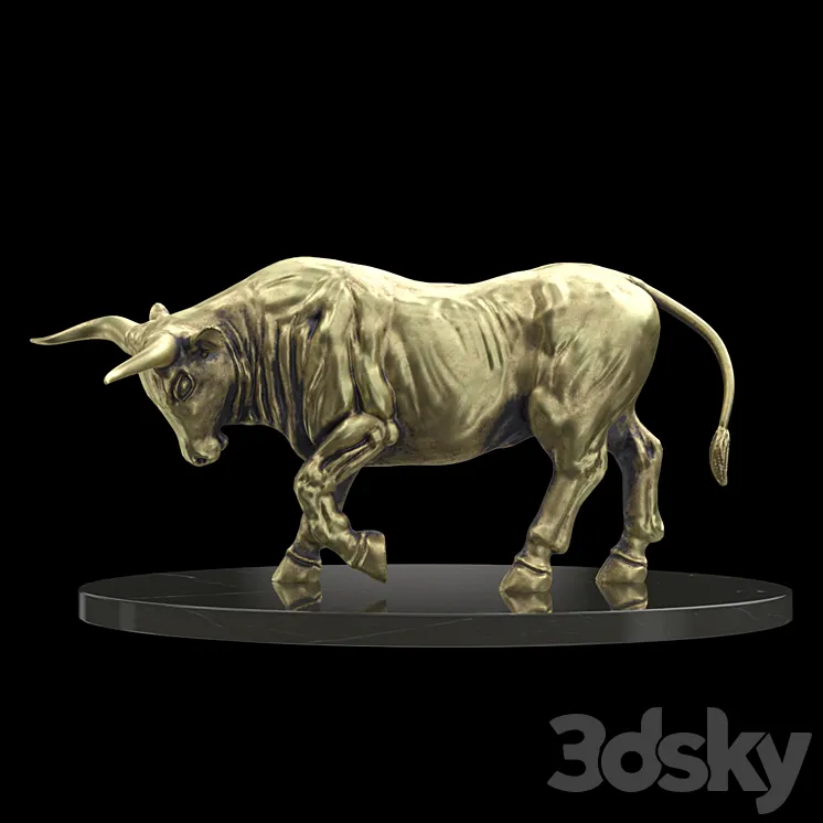 Bull sculpture 3DS Max