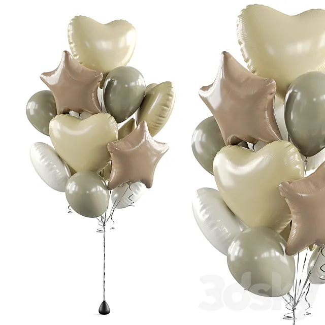 Bunch of balloons 3dsMax Model