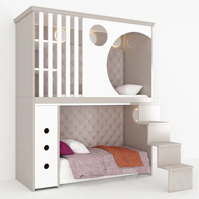 Bunk bed 3ds Max