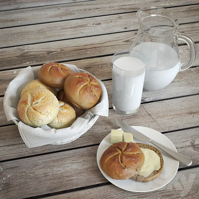 Buns & Milk 3DSMax File