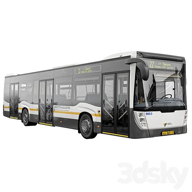 Bus Nefaz-5299-40-52 Moscow region 3ds Max