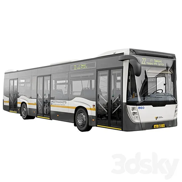 Bus Nefaz-5299-40-52 Moscow region 3dsMax Model