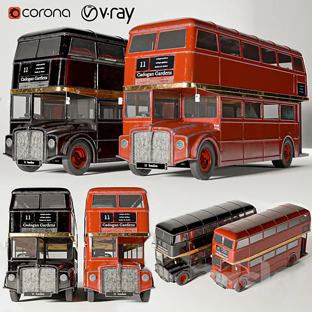 bus_routemaster 3DS Max Model