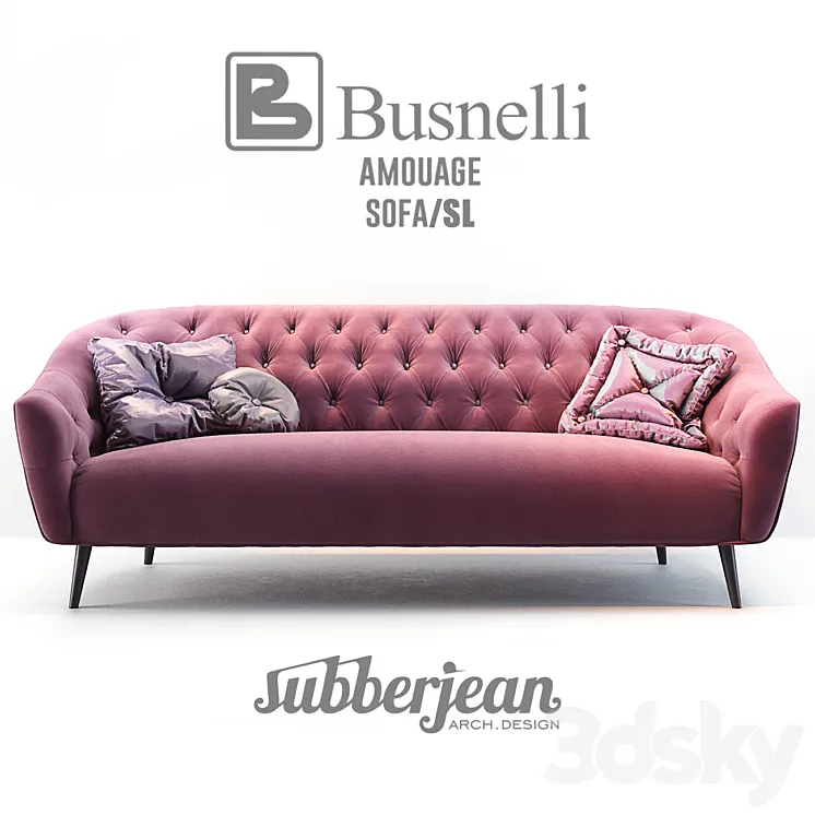 Busnelli Amouage Sofa SL 3DS Max