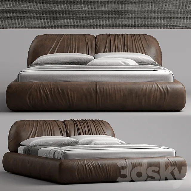 Busnelli bed PIUMOTTO 3ds Max