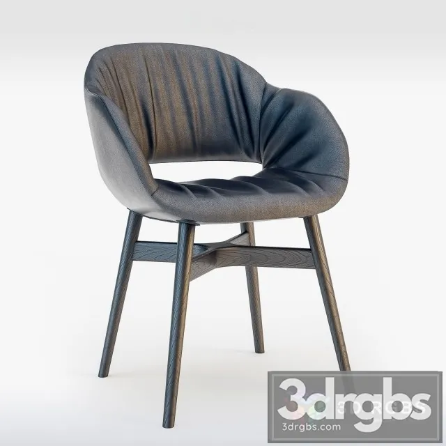 Busnelli Charme Chair Wood Dark 3dsmax Download