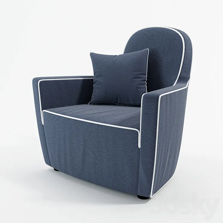 Busnelli Louis XVI chair 3DS Max