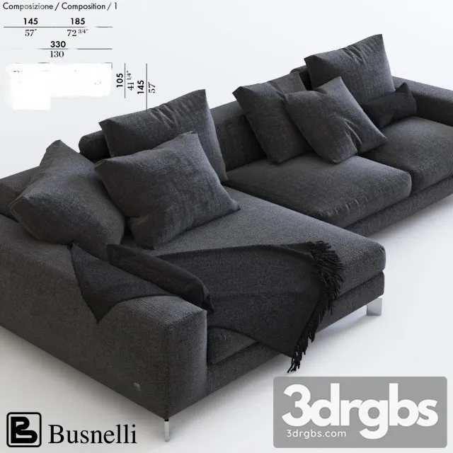 Busnelli Sofa 01 3dsmax Download