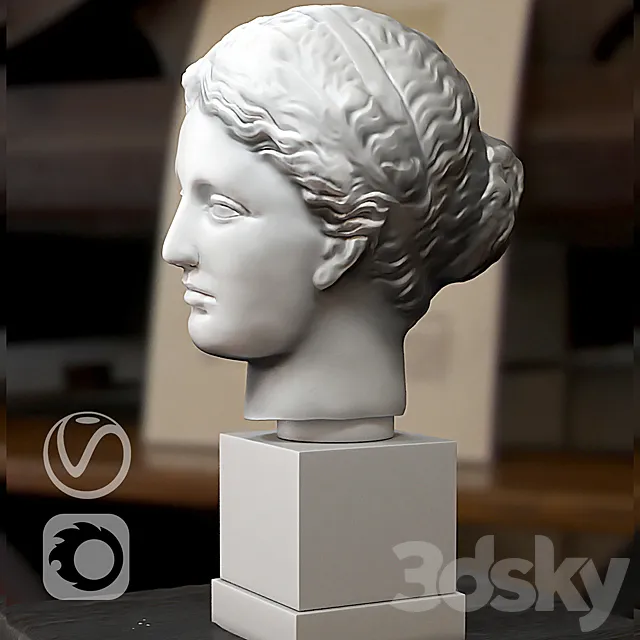 Bust of Aphrodite (vray + corona) 3ds Max