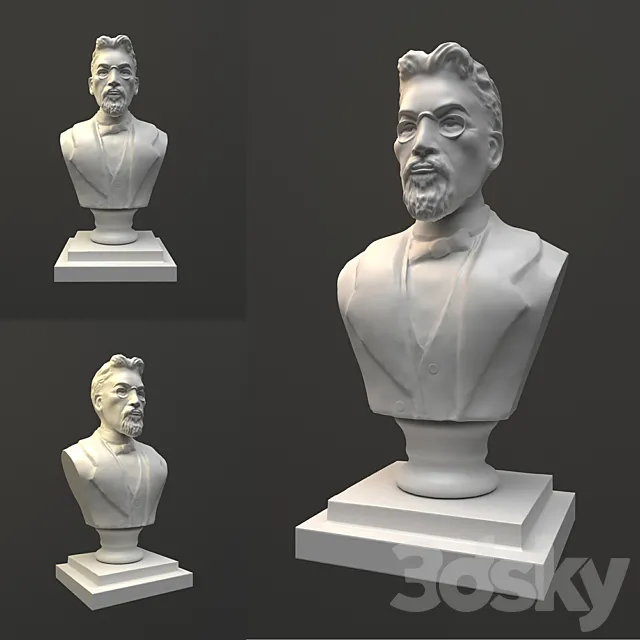 Bust of Chekhov 3DSMax File