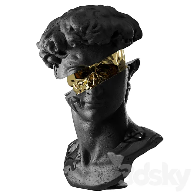 Bust of David 3ds Max