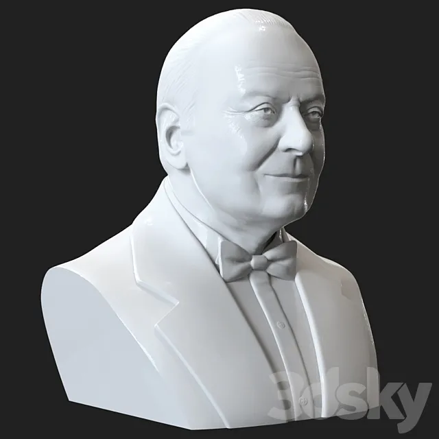 Bust of Heydar Aliyev 3ds Max