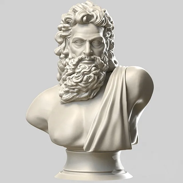 Bust of Zeus 3ds Max