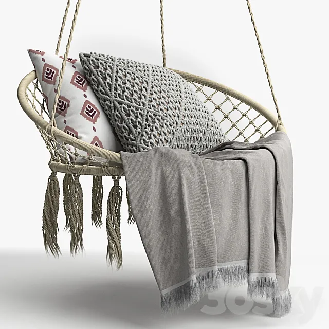 BUTLERS PARADISE NOW “Hammock chair with fringes” 3DSMax File
