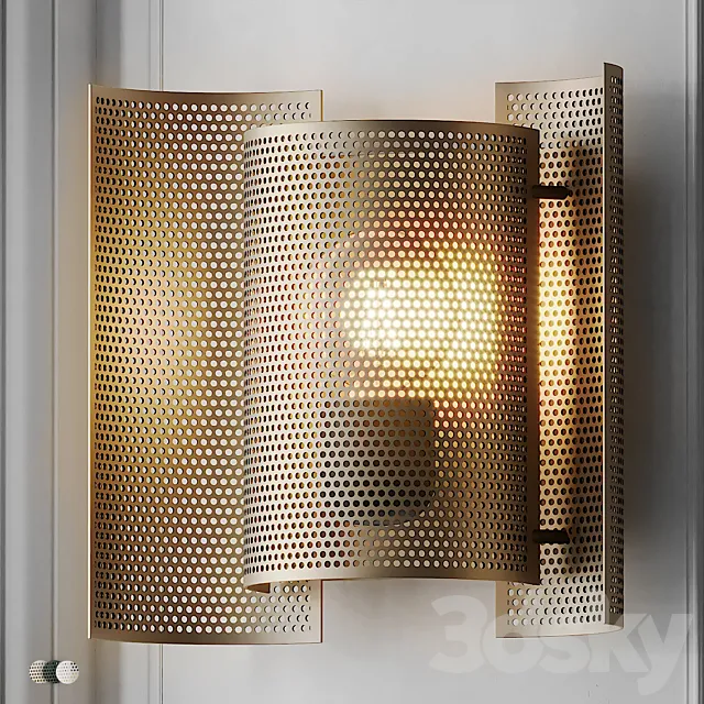 Butterfly Perforated Wall Lamp by Northern 3ds Max