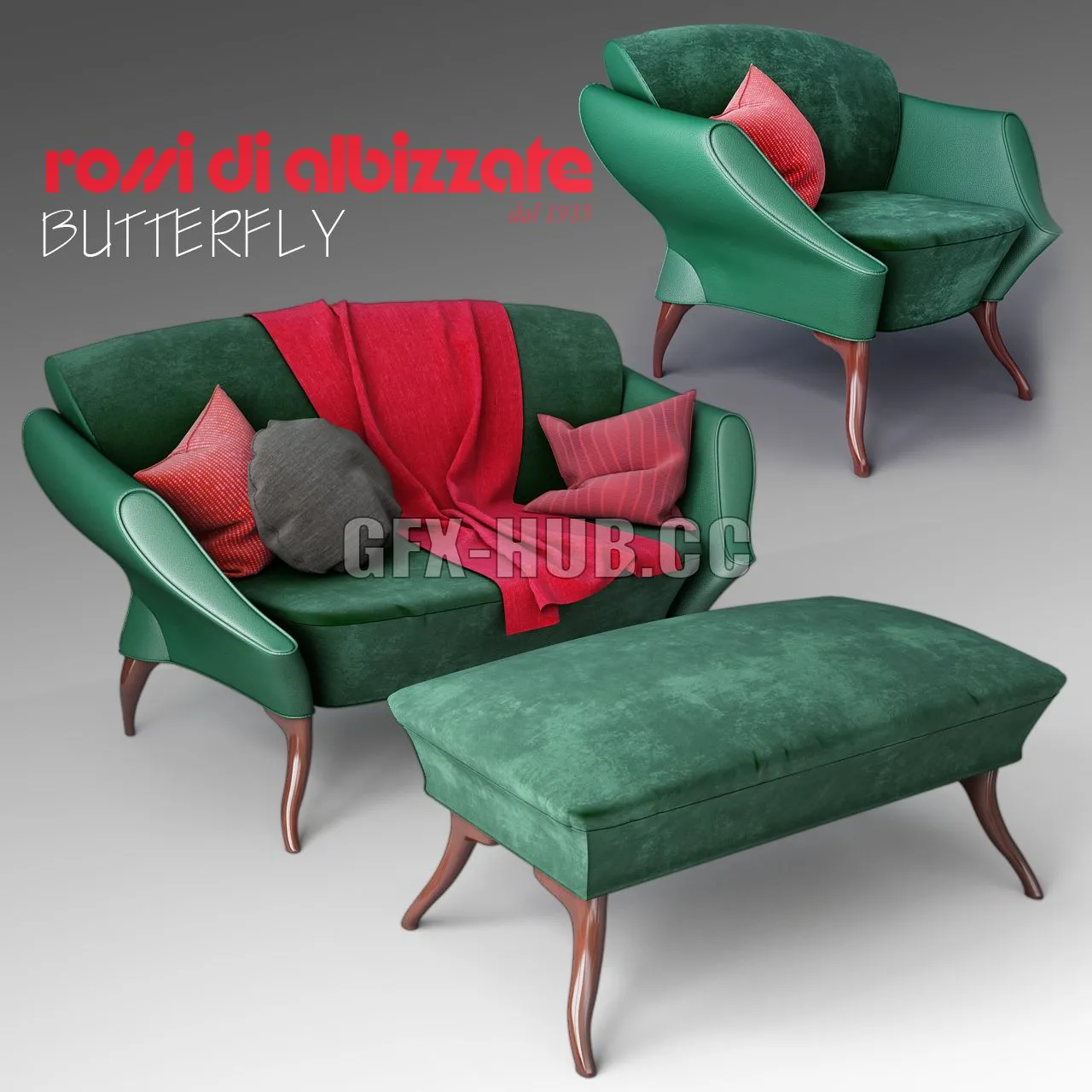 BUTTERFLY set 3dsMax Model