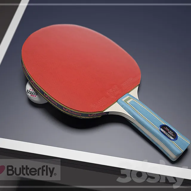 Butterfly table tennis racket 3DSMax File