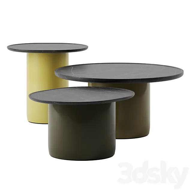 Button Tables by B&B Italia 3dsMax Model