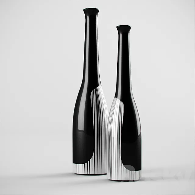 b&w bottles 3DS Max Model