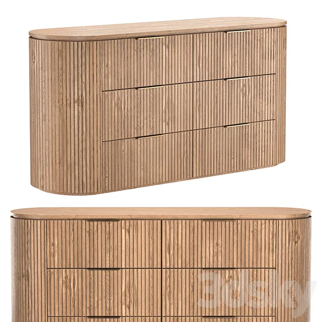 BYRON 6-DRAWER DRESSER 3ds Max