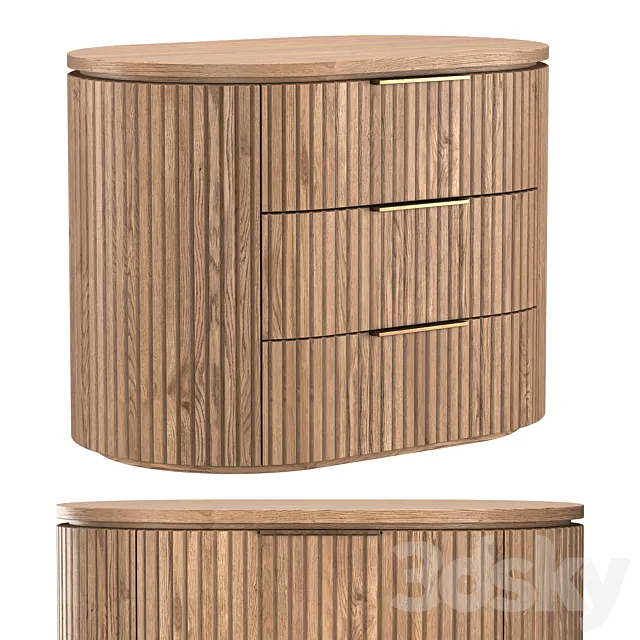 BYRON CLOSED NIGHTSTAND 3ds Max