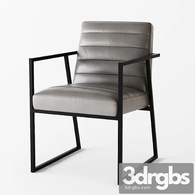 C & b channel leather arm chair 2 3dsmax Download