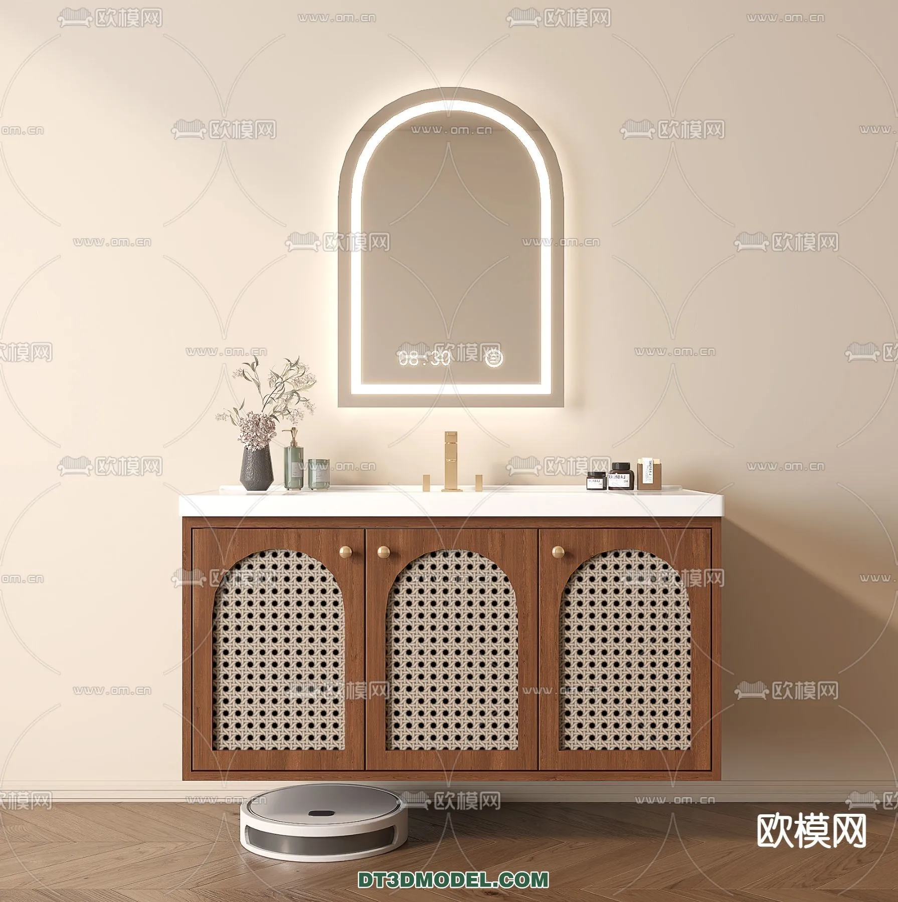 Cabinet 3D Models for Bathroom – Furniture Design – 017