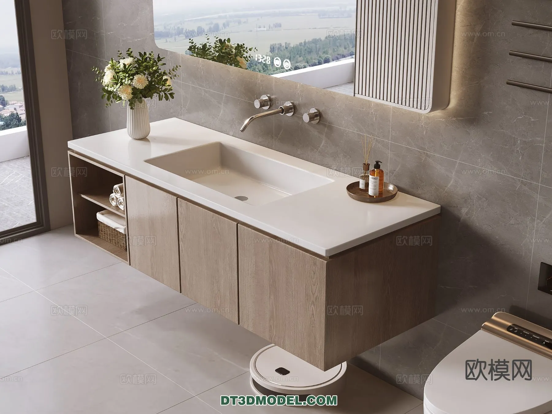 Cabinet 3D Models for Bathroom – Furniture Design – 083