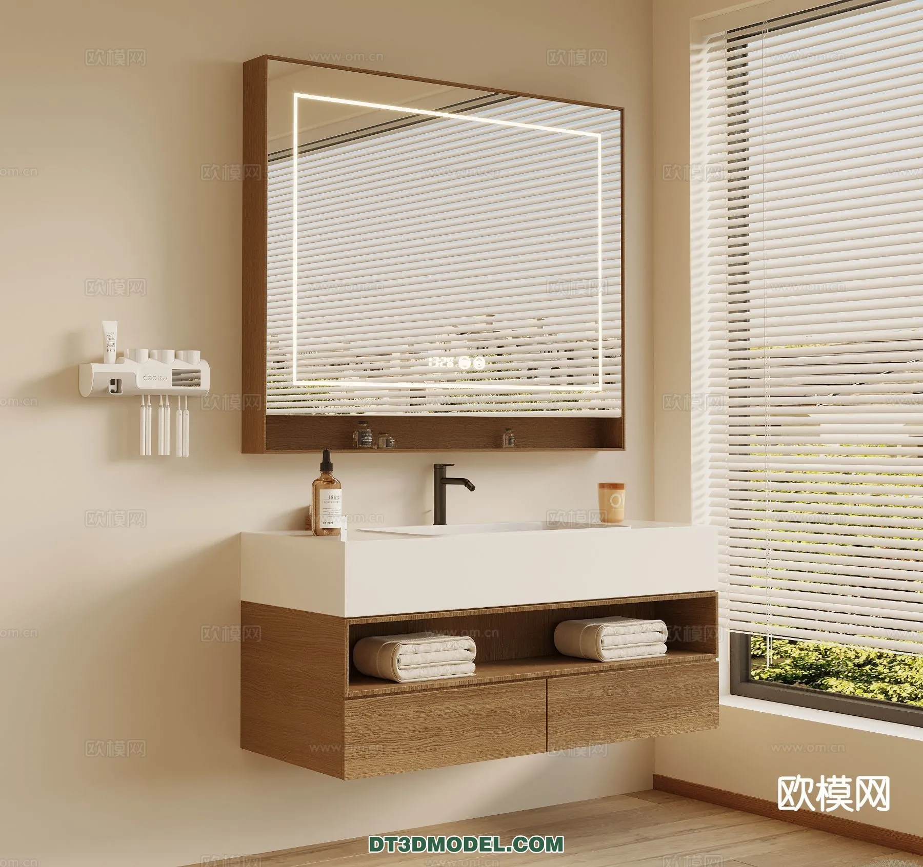 Cabinet 3D Models for Bathroom – Furniture Design – 086