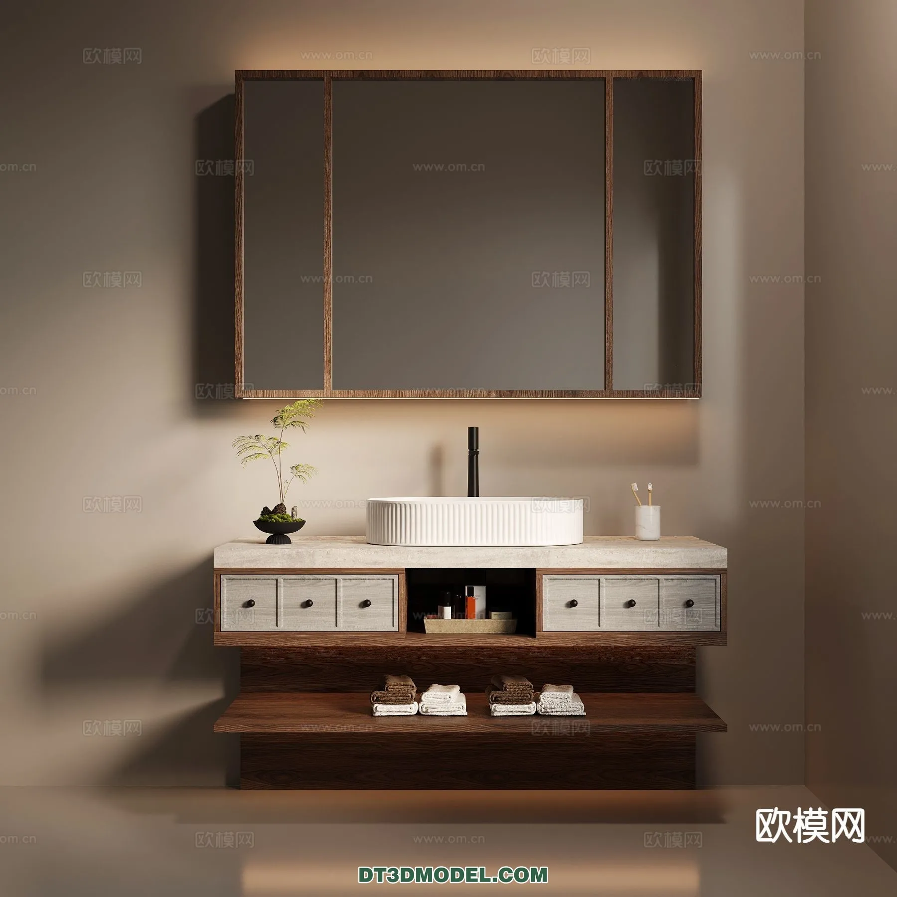 Cabinet 3D Models for Bathroom – Furniture Design – 097